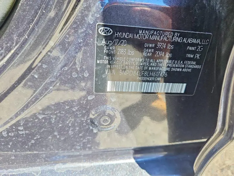 2020 HYUNDAI ELANTRA   