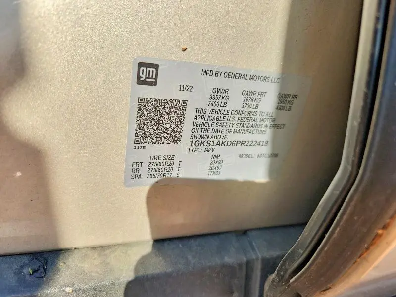 2023 GMC YUKON SLE  