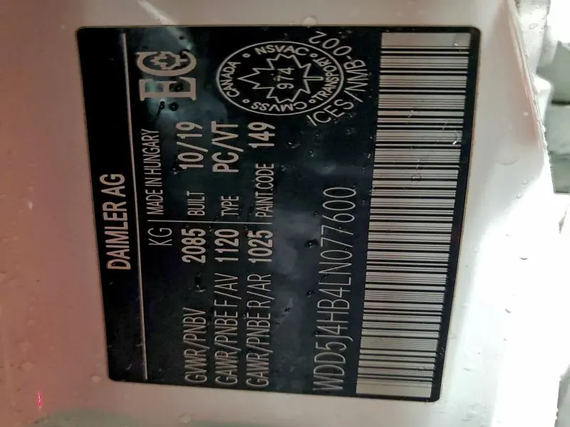 2020 MERCEDES-BENZ CLA 250 4MATIC  