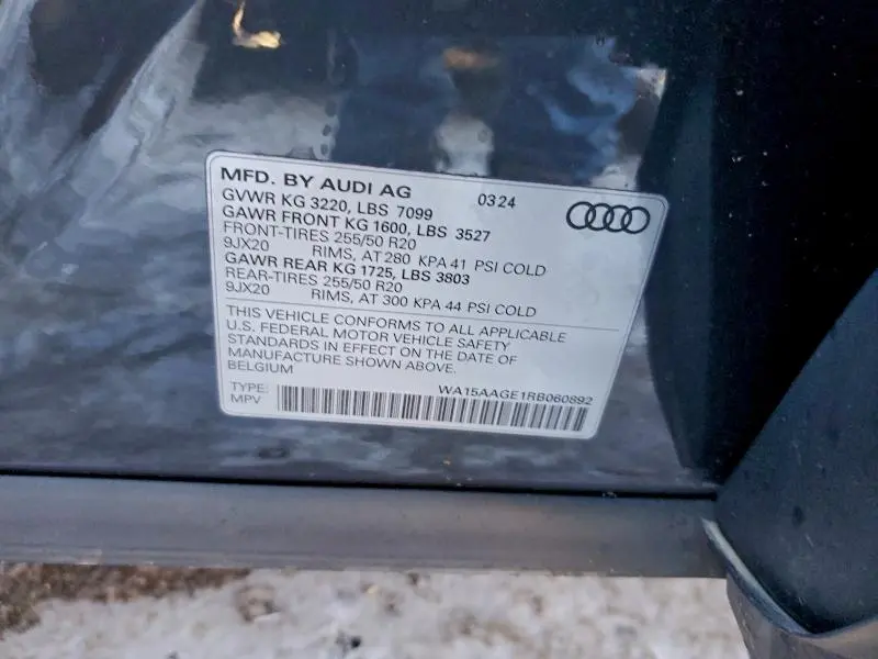 2024 AUDI Q8 E-TRON PREMIUM PLUS  