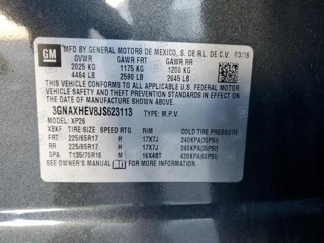 2018 CHEVROLET EQUINOX LS  