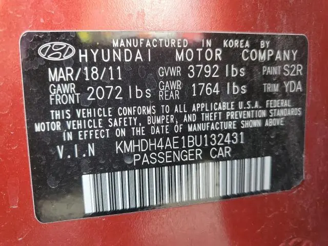 2011 HYUNDAI ELANTRA GLS