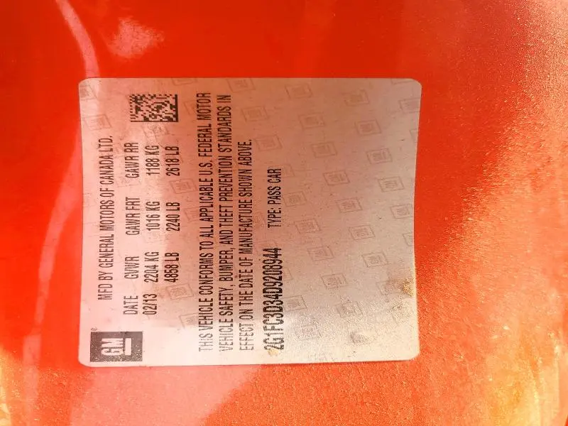 2013 CHEVROLET CAMARO LT  