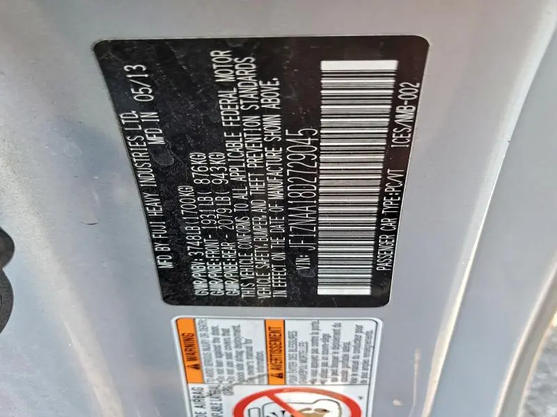 2013 TOYOTA SCION FR-S   