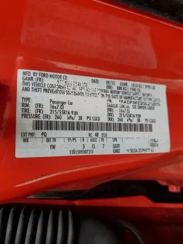 2016 FORD FOCUS SE  