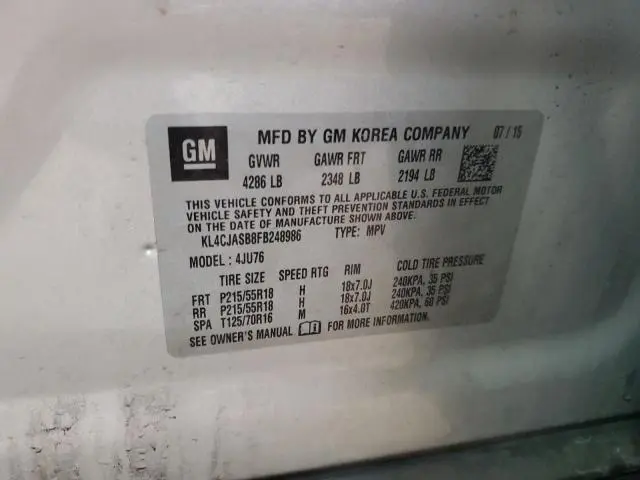 2015 BUICK ENCORE   
