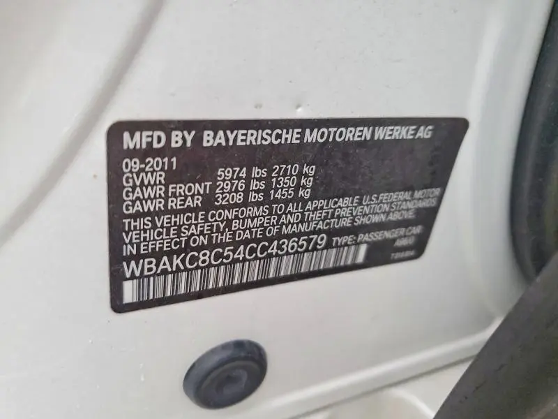 2012 BMW 750 LXI  