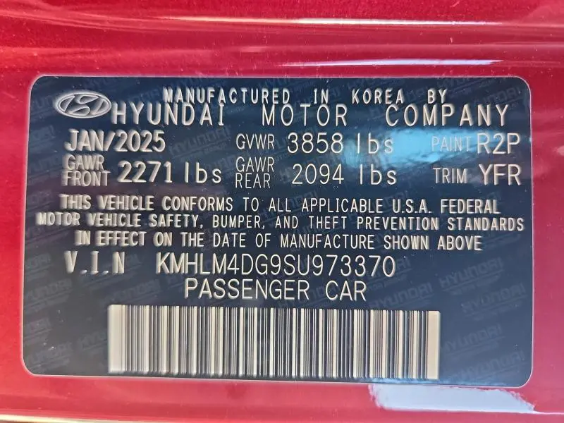 2025 HYUNDAI ELANTRA SEL SPORT  