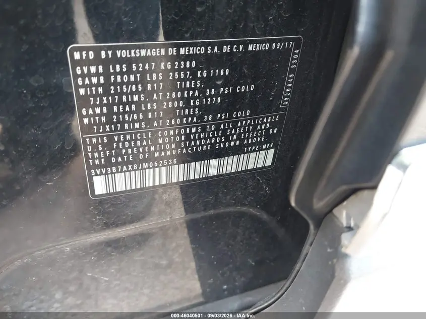 2018 VOLKSWAGEN TIGUAN 2.0T SE/2.0T SEL