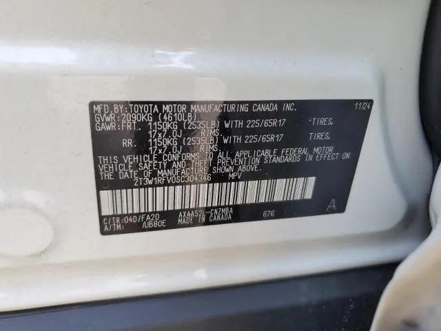 2025 TOYOTA RAV4 XLE  