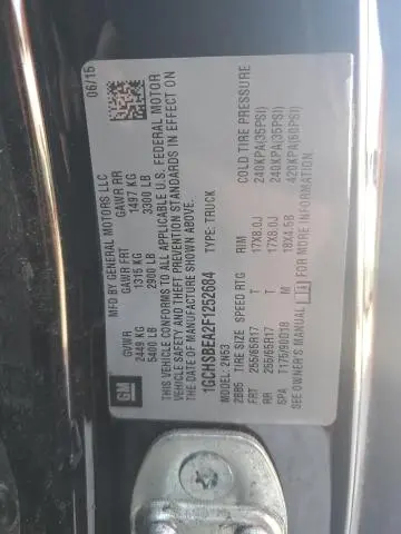 2015 CHEVROLET COLORADO LT  