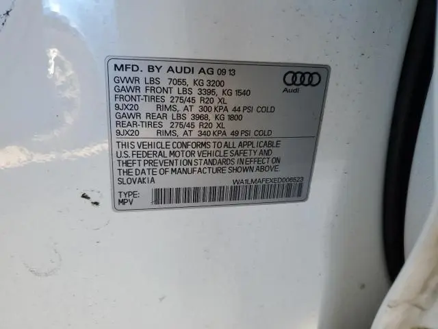 2014 AUDI Q7 PREMIUM PLUS