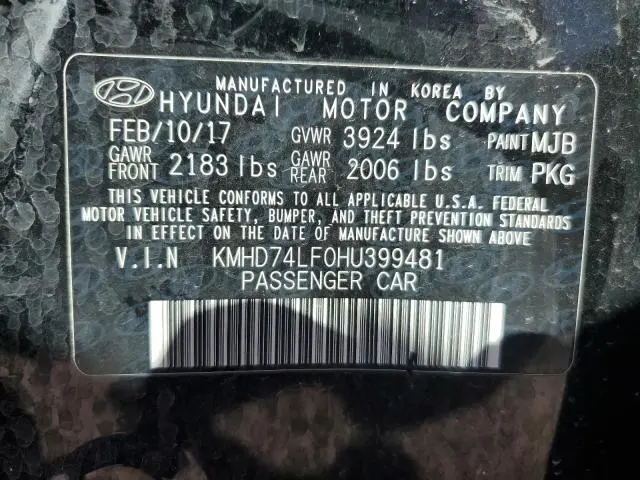 2017 HYUNDAI ELANTRA SE  