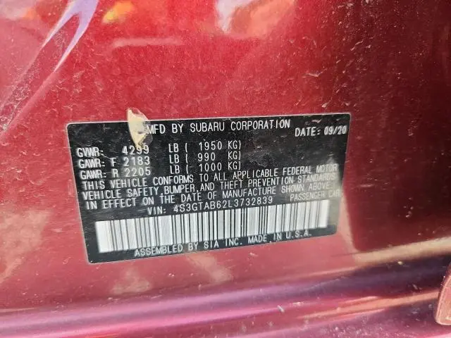 2020 SUBARU IMPREZA   