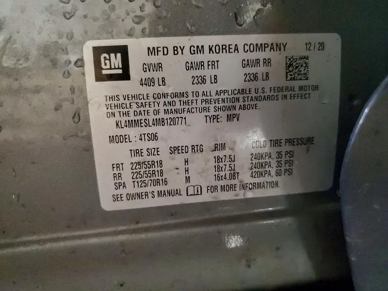 2021 BUICK ENCORE GX SELECT  