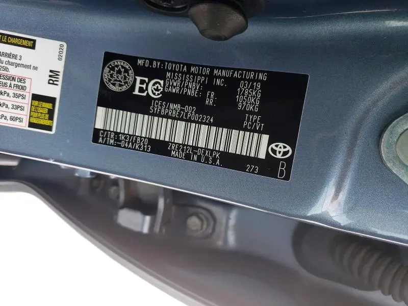 2020 TOYOTA COROLLA LE  