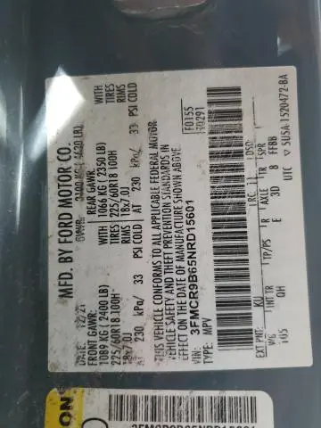 2022 FORD BRONCO SPORT BIG BEND  