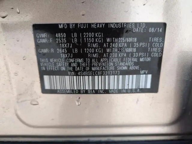 2015 SUBARU OUTBACK 3.6R LIMITED  