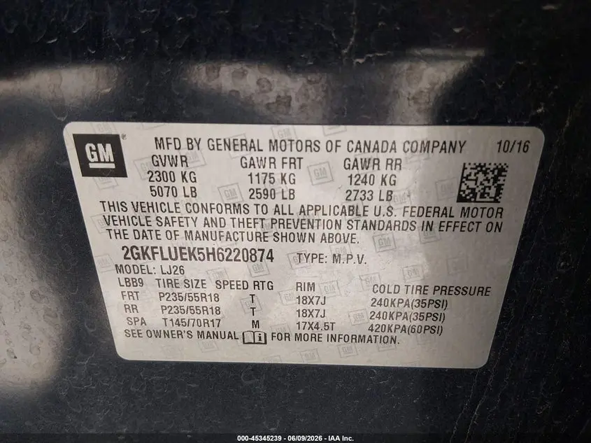 2017 GMC TERRAIN SLT
