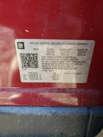 2019 CHEVROLET EQUINOX PREMIER  