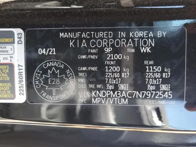 2022 KIA SPORTAGE LX  