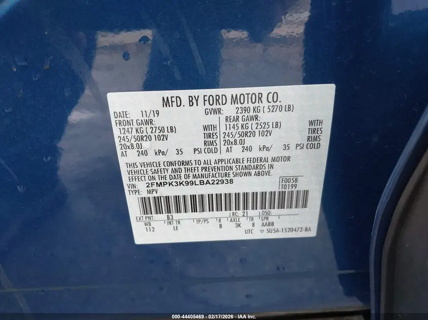 2020 FORD EDGE TITANIUM