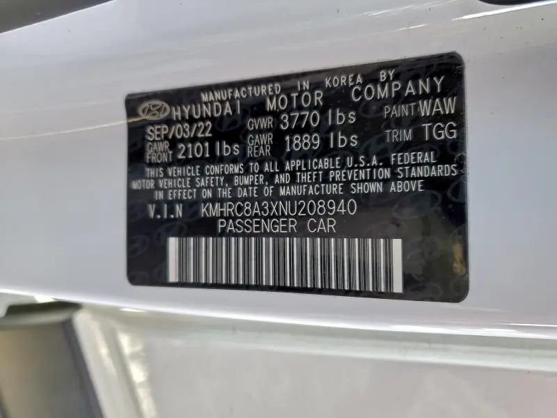 2022 HYUNDAI VENUE SEL  