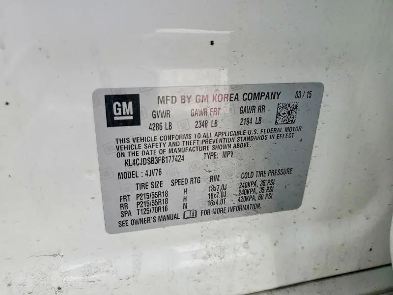 2015 BUICK ENCORE PREMIUM  