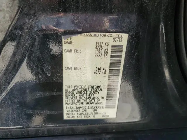 2018 NISSAN ALTIMA 2.5  