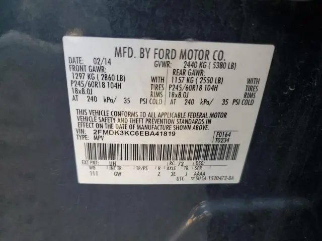 2014 FORD EDGE LIMITED  