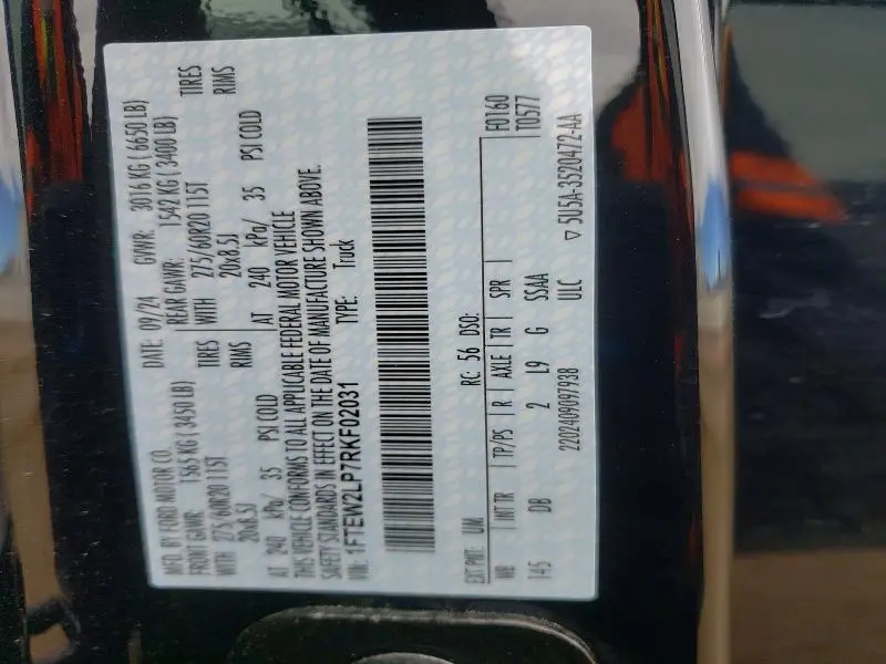 2024 FORD F150 STX  