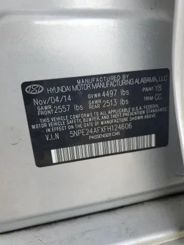 2015 HYUNDAI SONATA SE  