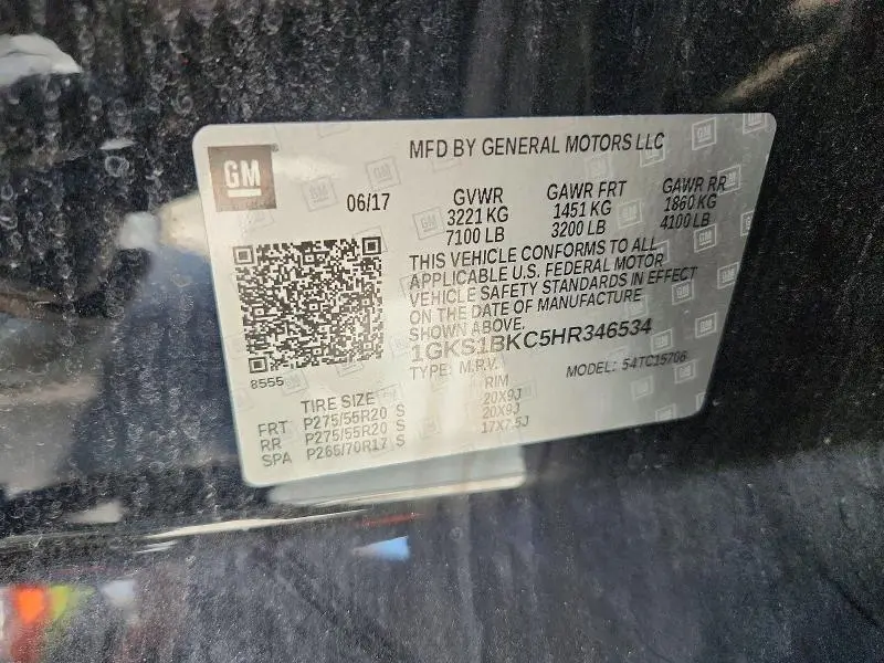 2017 GMC YUKON SLT  