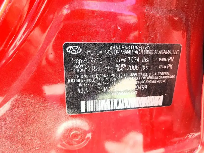 2017 HYUNDAI ELANTRA SEL  