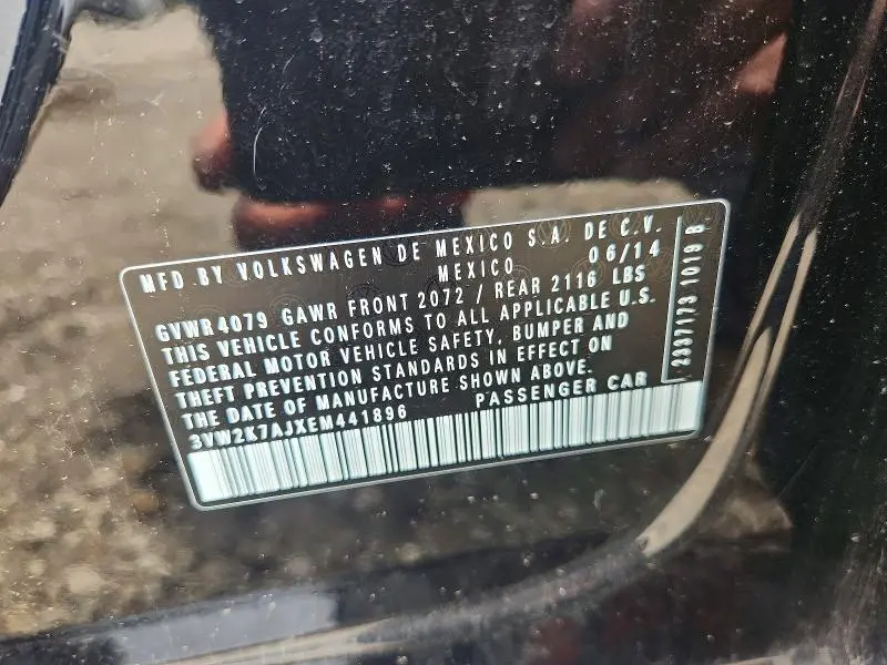 2014 VOLKSWAGEN JETTA BASE  