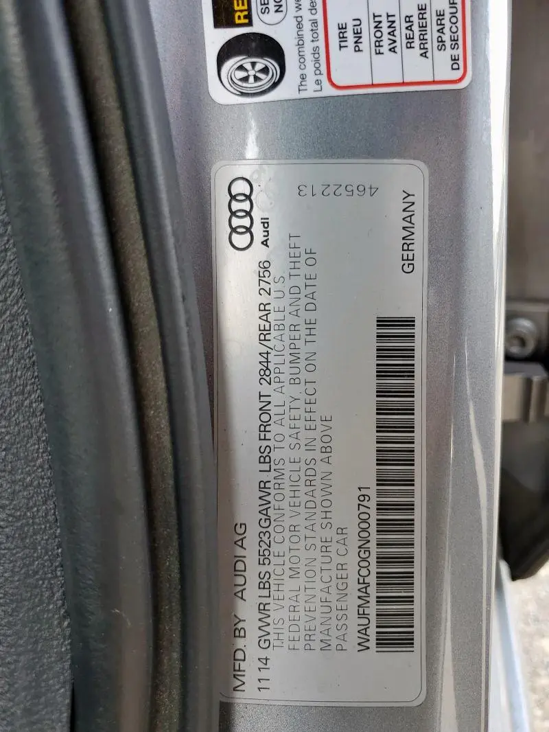 2016 AUDI A6 PREMIUM PLUS  