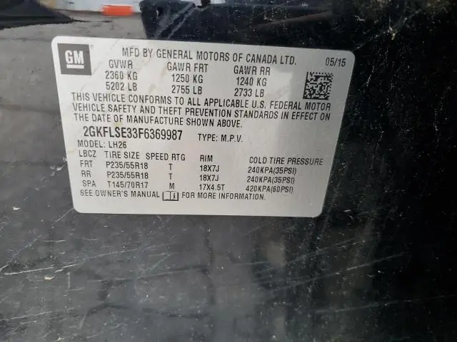 2015 GMC TERRAIN SLT  