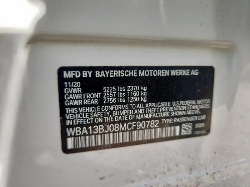 2021 BMW 530 XI  