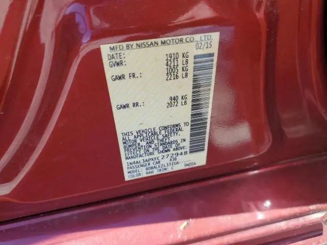 2015 NISSAN ALTIMA 2.5  