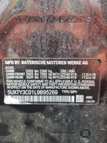 2020 BMW X3 SDRIVE30I  