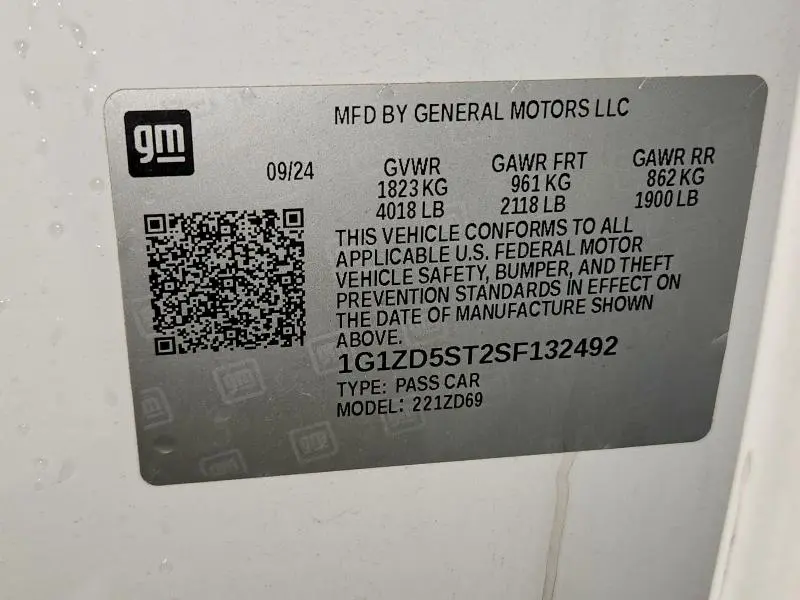 2025 CHEVROLET MALIBU LT  