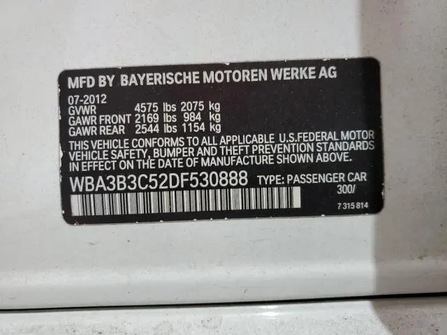 2013 BMW 328 XI  