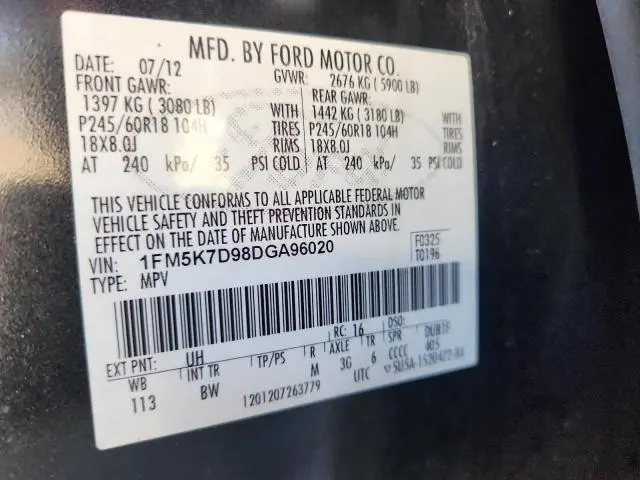 2013 FORD EXPLORER XLT  