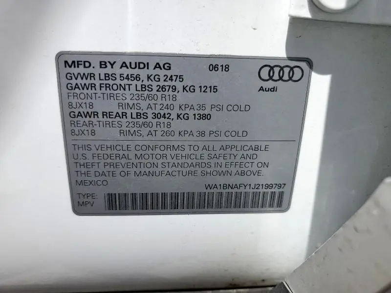 2018 AUDI Q5 PREMIUM PLUS  