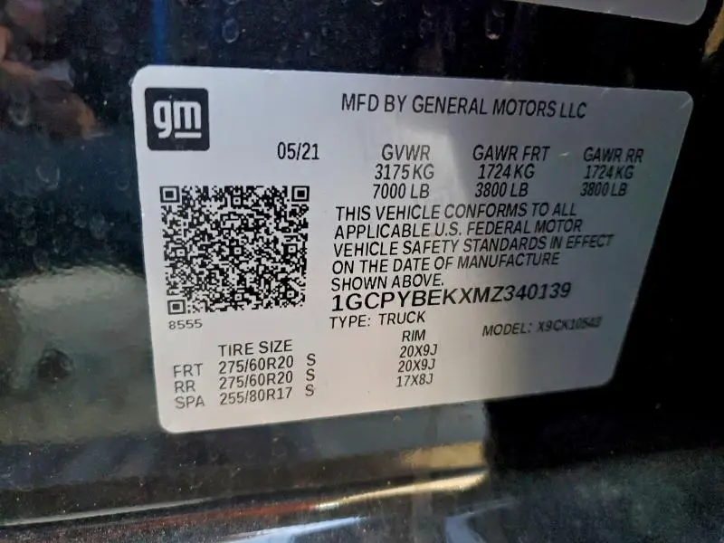 2021 CHEVROLET SILVERADO K1500 CUSTOM  