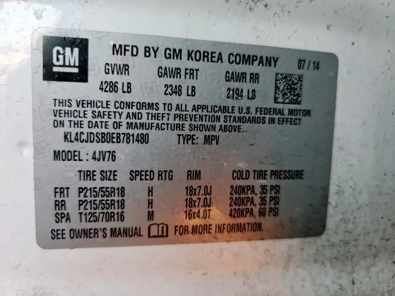 2014 BUICK ENCORE PREMIUM  