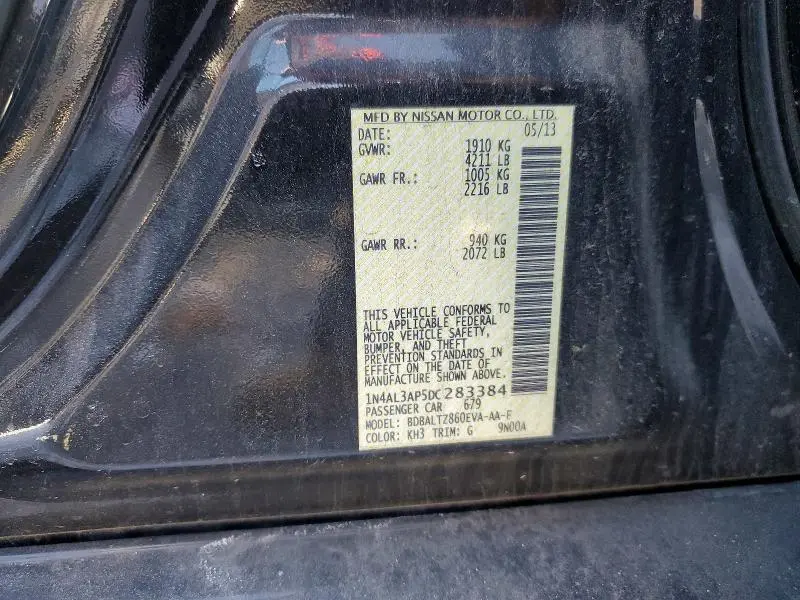 2013 NISSAN ALTIMA 2.5  