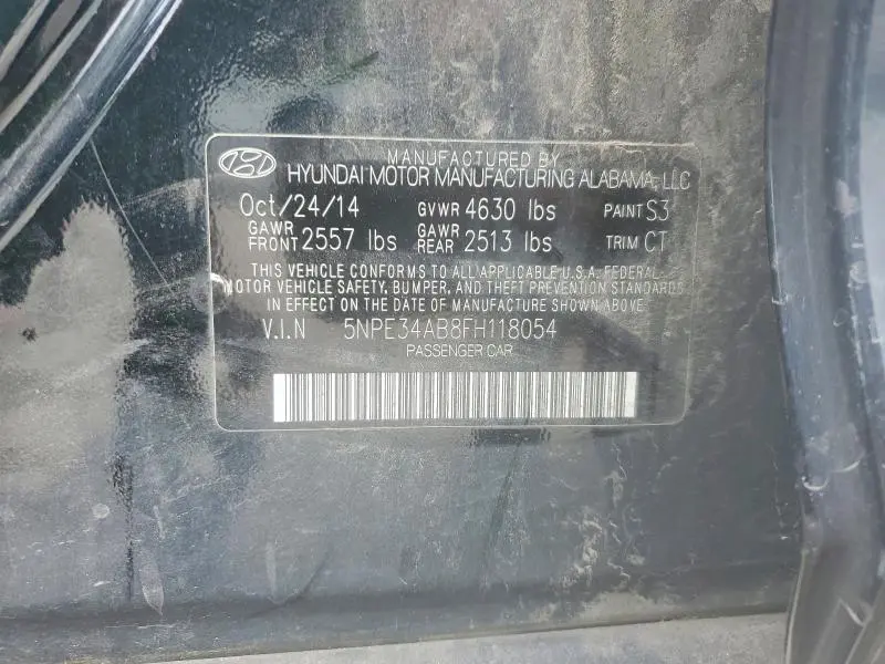 2015 HYUNDAI SONATA LIMITED 2.0T  