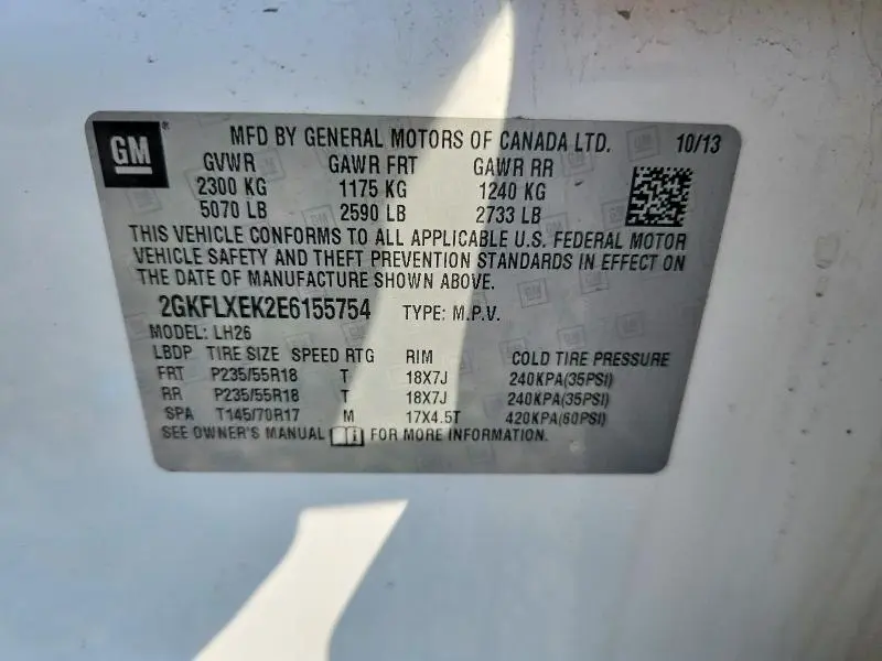 2014 GMC TERRAIN SLT  