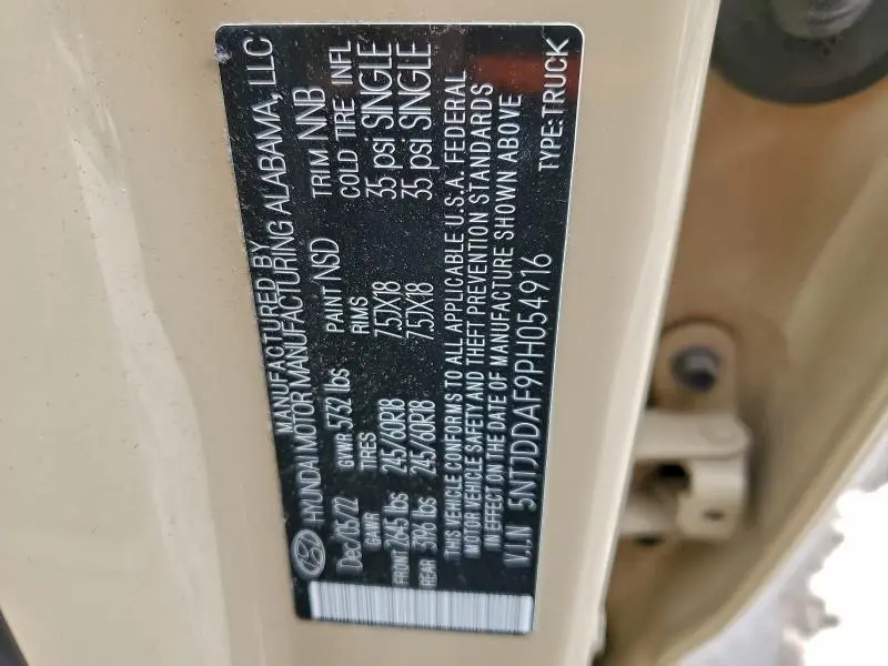 2023 HYUNDAI SANTA CRUZ SEL PREMIUM  